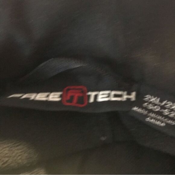 Free Tech Jacket Men Size 2XL Grey Long Sleeve Front Zipper Pockets Fleece - Picture 10 of 10